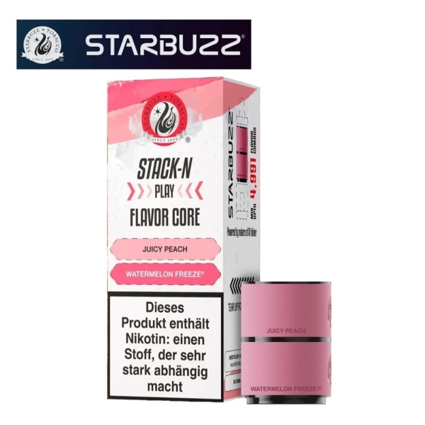 StarBuzz Stack-N Play - Juicy Peach + Watermelon Freeze - Pods 20mg